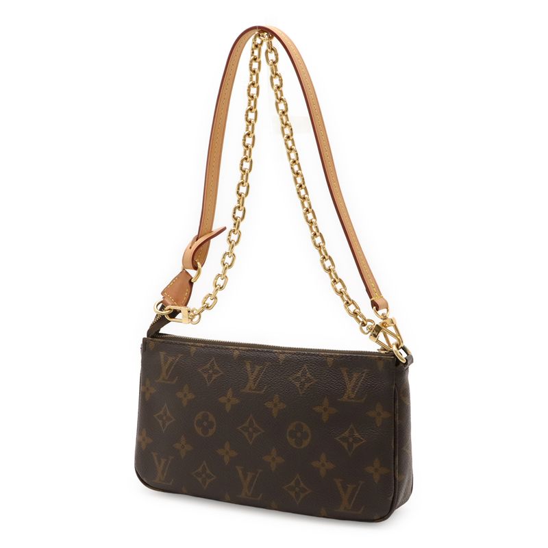 Louis Vuitton Monogram Pochette Accessoire Accessory Pouch Party Bag Chain Bag