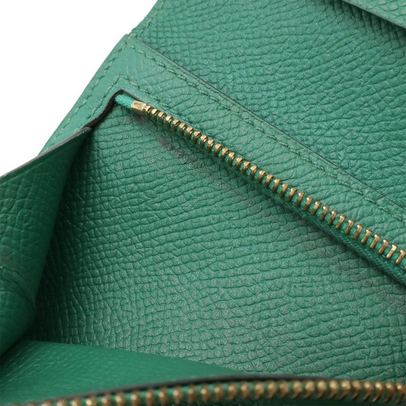 Hermes Bearn Compact Bifold Wallet Bifold Wallet Vaux Epson Leather Bamboo