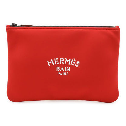 Hermes Neobain MM Multi Pouch Clutch Bag Second Bag Polyamide Elastane Red