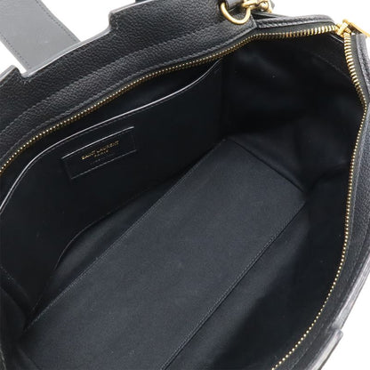 Saint Laurent Paris YSL Baby Downtown Handbag 2way Shoulder Bag Leather Black