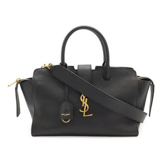 Saint Laurent Paris YSL Baby Downtown Handbag 2way Shoulder Bag Leather Black