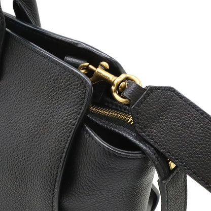 Saint Laurent Paris YSL Baby Downtown Handbag 2way Shoulder Bag Leather Black