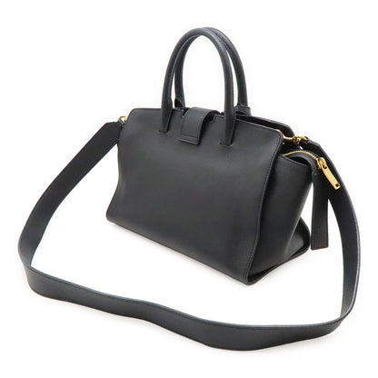 Saint Laurent Paris YSL Baby Downtown Handbag 2way Shoulder Bag Leather Black