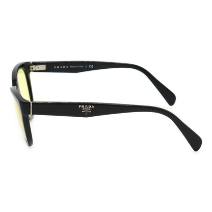 Prada Sunglass Es Eyewear Cat Eye Clear Yellow Black Silver Hardware 52?17 Vpr10p