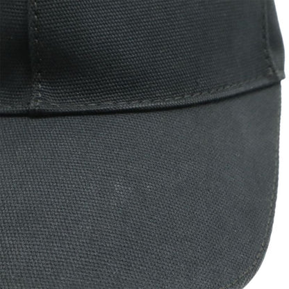 Gucci Interlocking G GG Logo Baseball Cap Hat Cotton Canvas Black L Size 387554