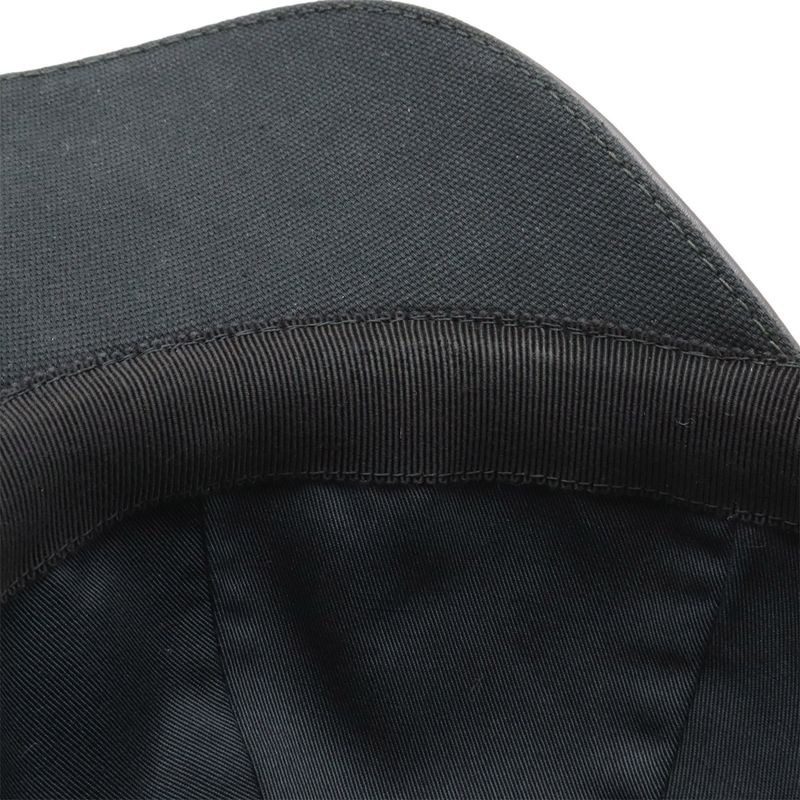 Gucci Interlocking G GG Logo Baseball Cap Hat Cotton Canvas Black L Size 387554