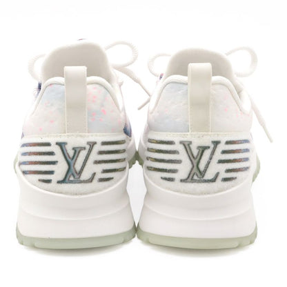 Louis Vuitton Vnr Line Sneakers Fabric White Blue Pink #7 1 2 Size Approx 26cm
