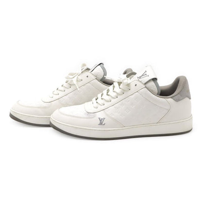 Louis Vuitton Rivoli Line Sneakers Low Cut Shoes Leather White #7 Size 26cm