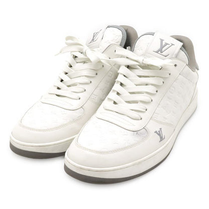 Louis Vuitton Rivoli Line Sneakers Low Cut Shoes Leather White #7 Size 26cm