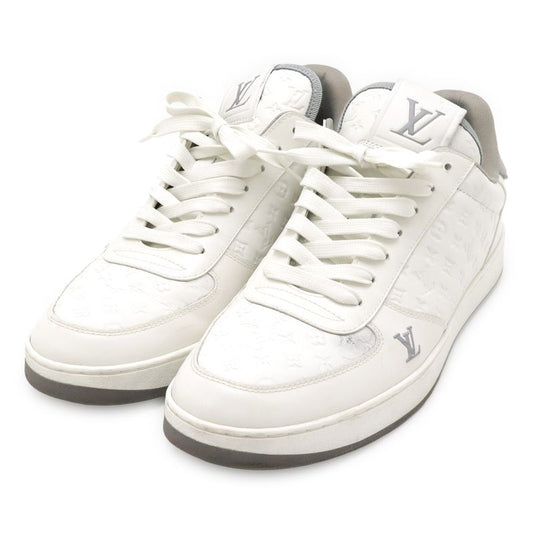 Louis Vuitton Rivoli Line Sneakers Low Cut Shoes Leather White #7 Size 26cm