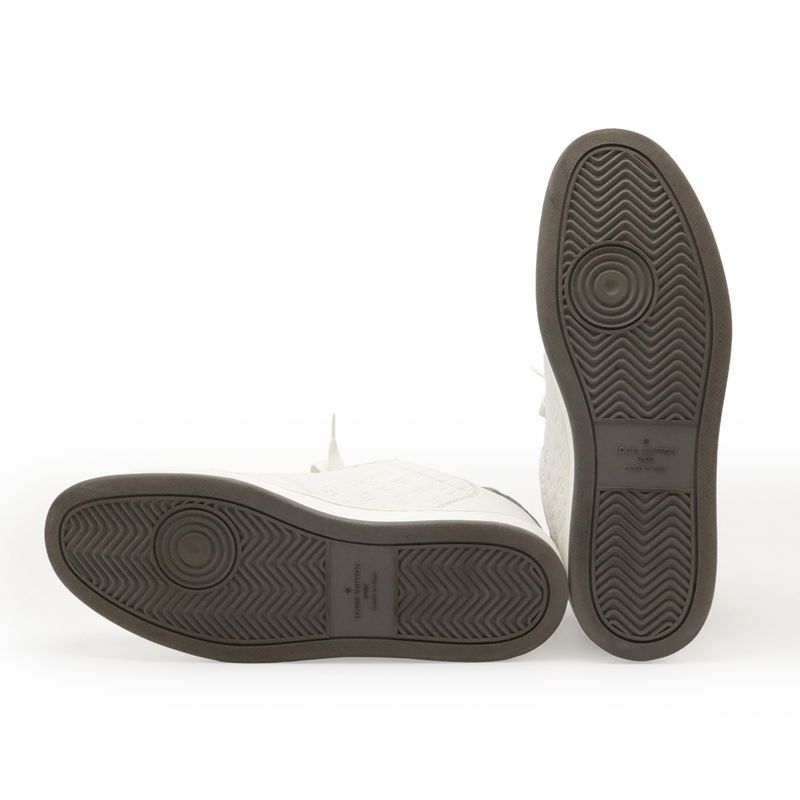 Louis Vuitton Rivoli Line Sneakers Low Cut Shoes Leather White #7 Size 26cm