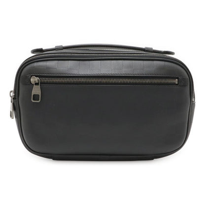 Louis Vuitton Damier Infini Ambler Body Bag Waist Bag 2way Leather Onyx Black
