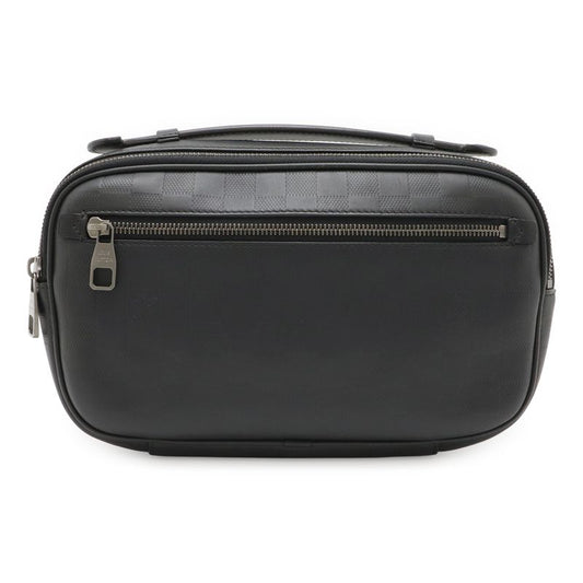Louis Vuitton Damier Infini Ambler Body Bag Waist Bag 2way Leather Onyx Black