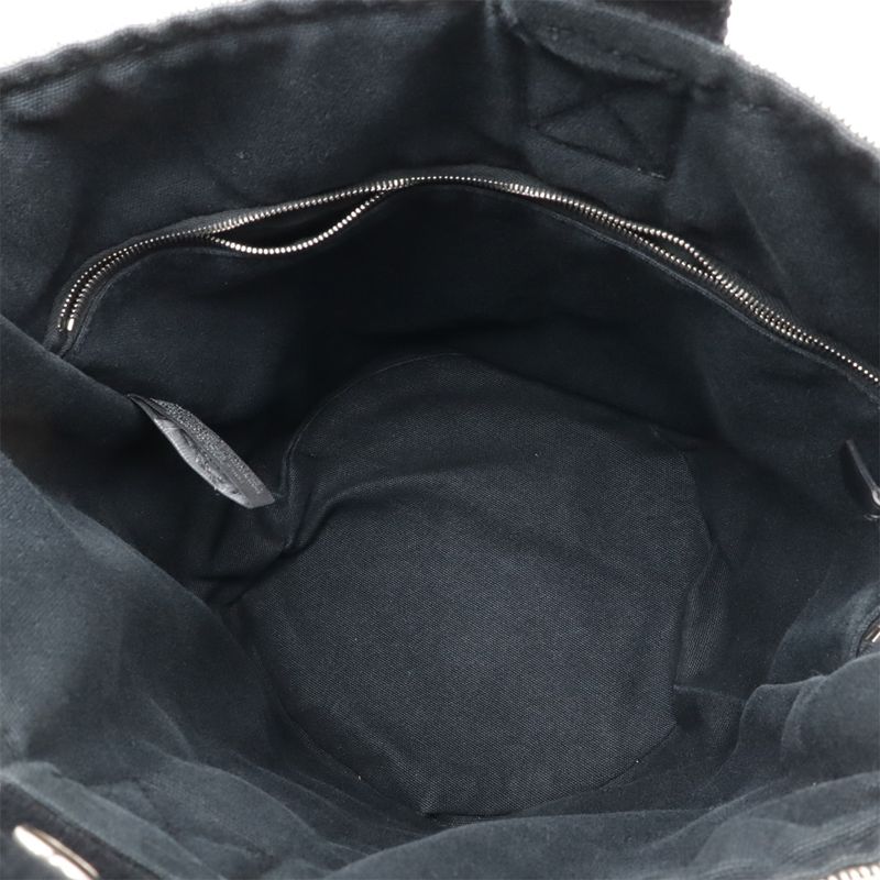 Hermes Saxo MM Handbag Toile Ashe Beige Black Silver Hardware