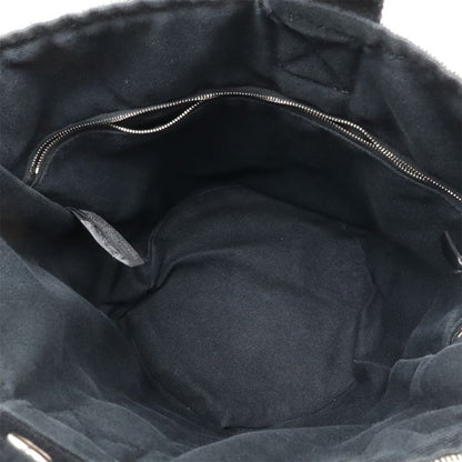 Hermes Saxo MM Handbag Toile Ashe Beige Black Silver Hardware