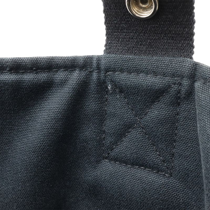 Hermes Saxo MM Handbag Toile Ashe Beige Black Silver Hardware