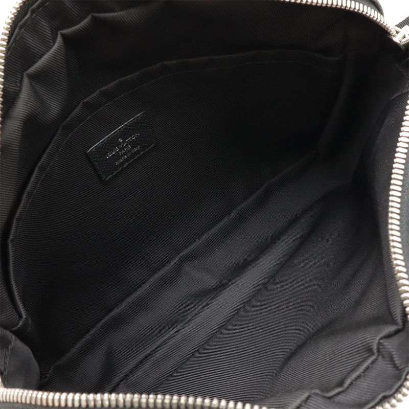 Louis Vuitton Taiga Outdoor Messenger PM Shoulder Bag Crossbody Ardoise Black