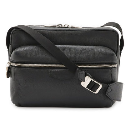 Louis Vuitton Taiga Outdoor Messenger PM Shoulder Bag Crossbody Ardoise Black