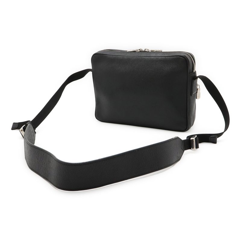 Louis Vuitton Taiga Outdoor Messenger PM Shoulder Bag Crossbody Ardoise Black