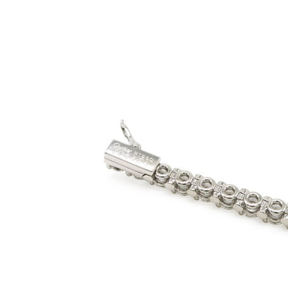 Cartier Tennis Bracelet Full Diamond Pt950 Platinum Silver 46pd Approx 4.3ct