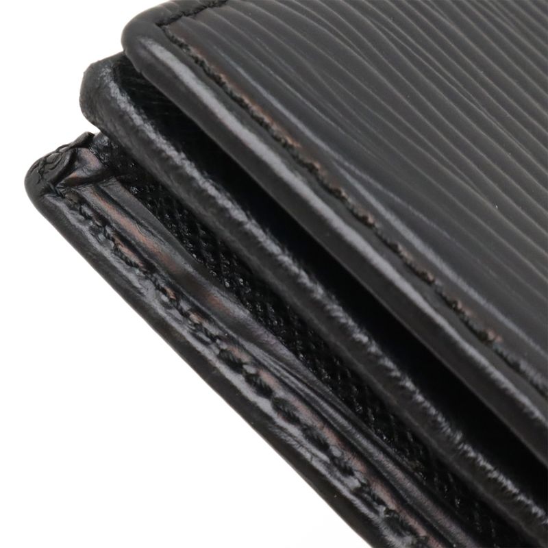 Louis Vuitton Epi Porte Monet Boite Coin Case Coin Purse Square Shape Leather