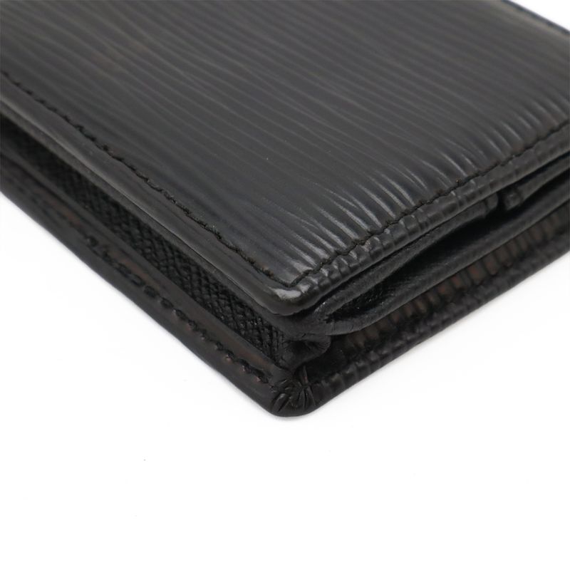 Louis Vuitton Epi Porte Monet Boite Coin Case Coin Purse Square Shape Leather