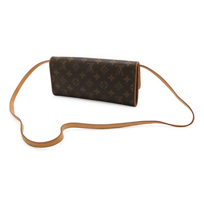 Louis Vuitton Monogram Pochette Twin GM Shoulder Bag Crossbody 2way Clutch Bag