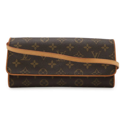 Louis Vuitton Monogram Pochette Twin GM Shoulder Bag Crossbody 2way Clutch Bag