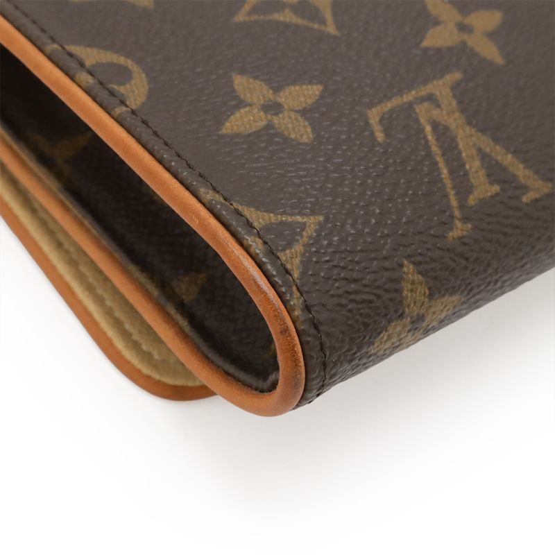 Louis Vuitton Monogram Pochette Twin GM Shoulder Bag Crossbody 2way Clutch Bag