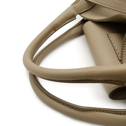 Celine Big Bag Small Handbag 2way Shoulder Bag Crossbody Leather Glazed Silver