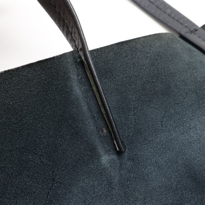 Celine Horizontal Cabas Tote Large Tote Shoulder Bag Leather Black