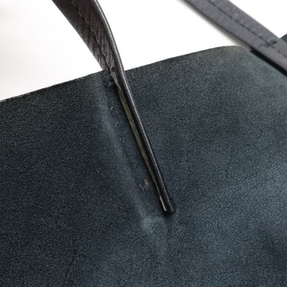 Celine Horizontal Cabas Tote Large Tote Shoulder Bag Leather Black