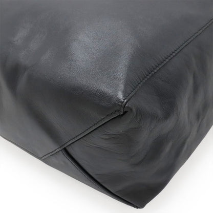 Celine Horizontal Cabas Tote Large Tote Shoulder Bag Leather Black