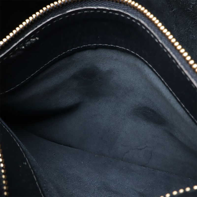 Celine Horizontal Cabas Tote Large Tote Shoulder Bag Leather Black