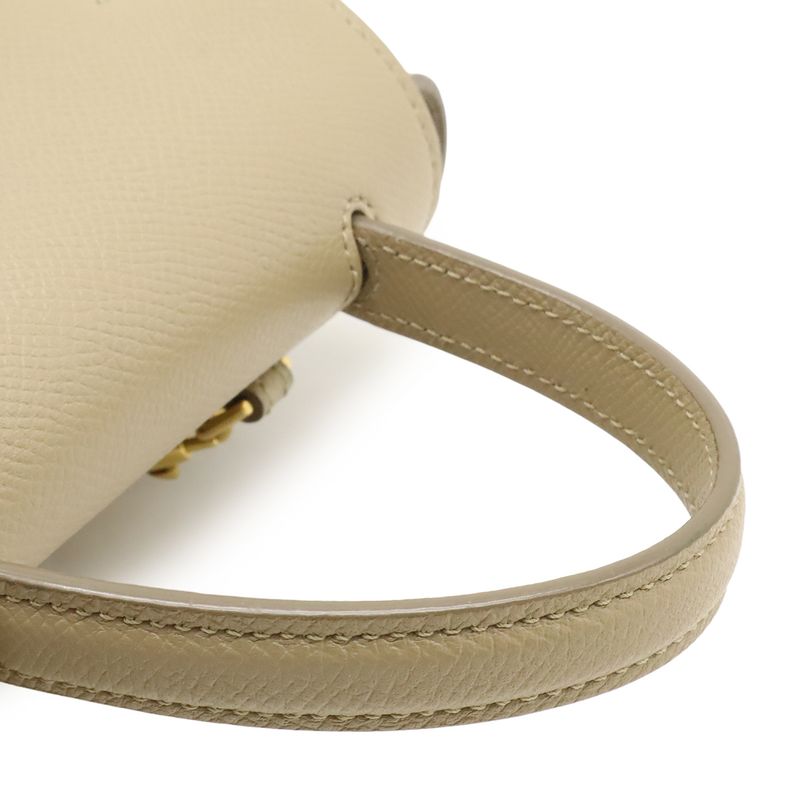 Celine Pico Belt Bag Handbag Mini Bag 2way Shoulder Bag Shoulder Leather Sand