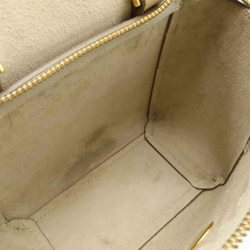 Celine Pico Belt Bag Handbag Mini Bag 2way Shoulder Bag Shoulder Leather Sand