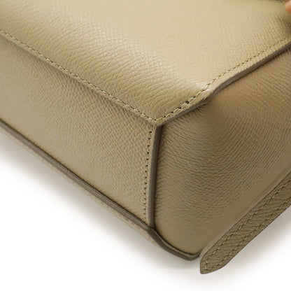 Celine Pico Belt Bag Handbag Mini Bag 2way Shoulder Bag Shoulder Leather Sand