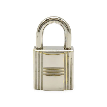 Hermes Cadenas Padlock No.121 Key Keyed Metal Silver