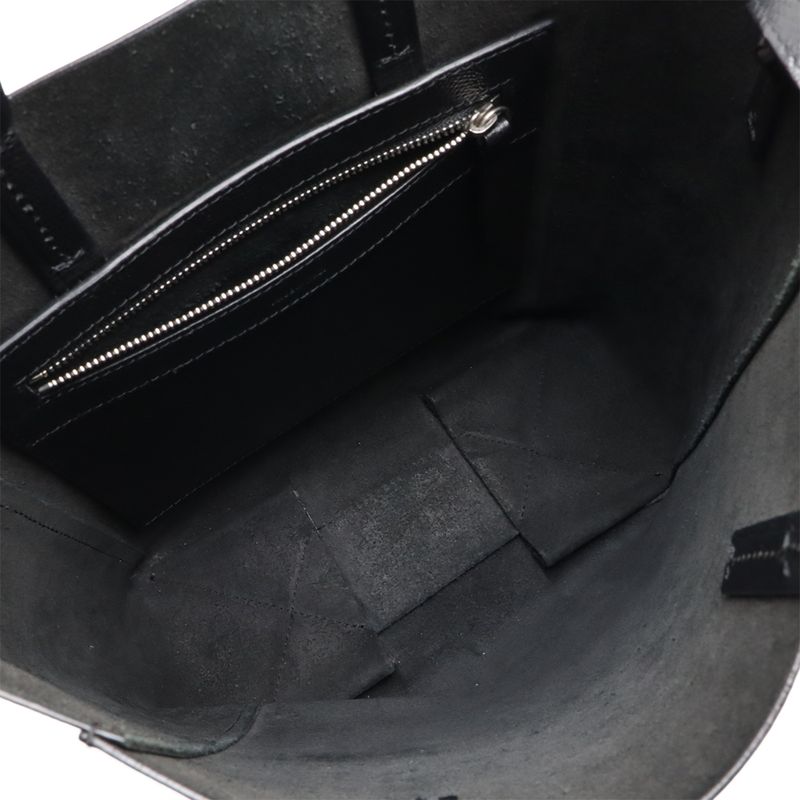 Celine Vertical Cabas Small Tote Handbag 2way Shoulder Bag Crossbody Leather