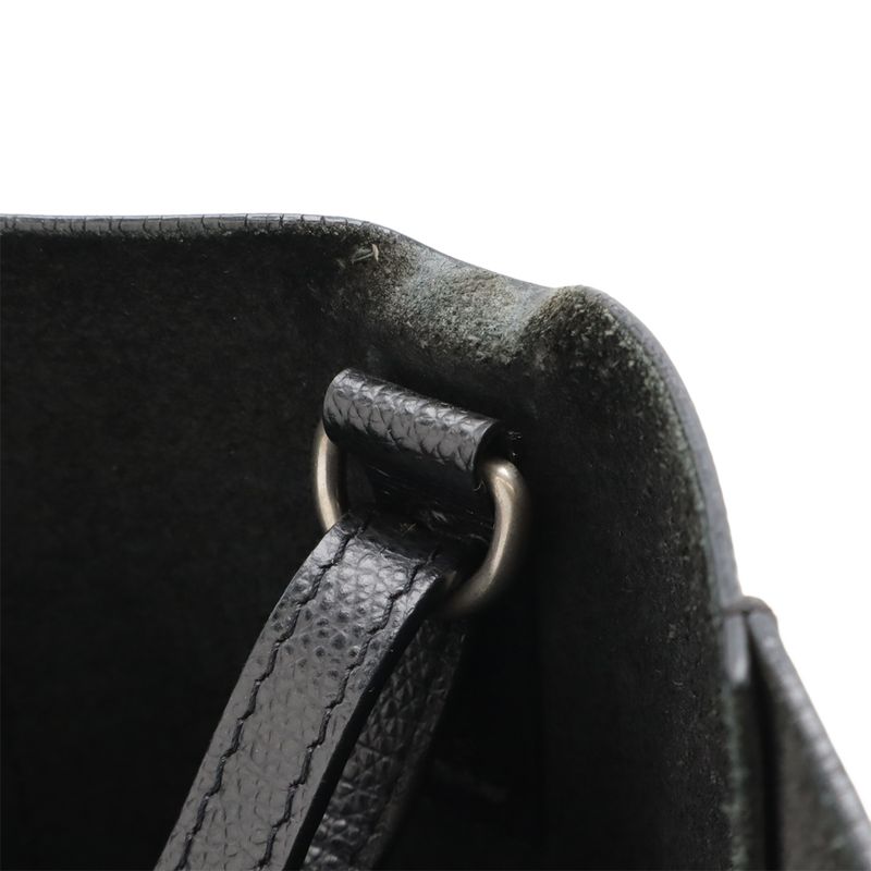 Celine Vertical Cabas Small Tote Handbag 2way Shoulder Bag Crossbody Leather