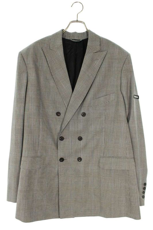 Balenciaga 508475 Tgt13 Double Breasted Tailored Jacket Men's 42