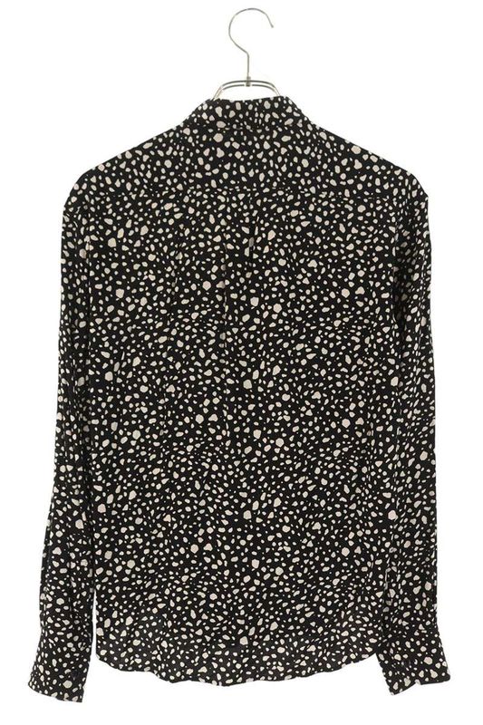 Saint Laurent Paris 520149 Y1a78 All Over Rayon Long Sleeve Shirt Men 36