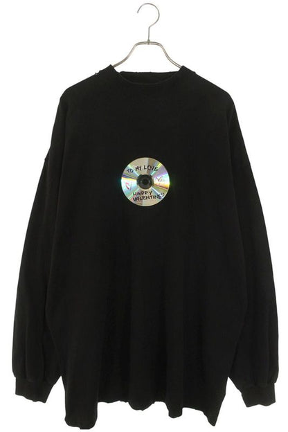 Balenciaga 739027 Tqve4 St Valentin CD to My Love L S T-Shirt Damaged Long