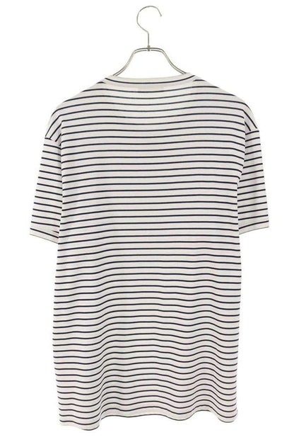 Prada Ujn824 S222 111l Triangle Logo Plate Striped T-Shirt Men's Xxxl