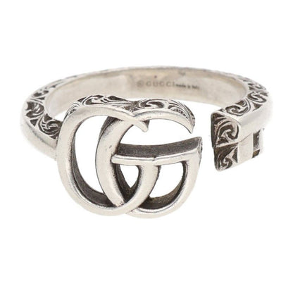 Gucci Double G Silver Ring Men's #15