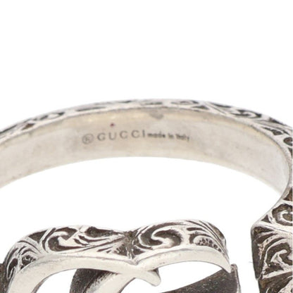 Gucci Double G Silver Ring Men's #15