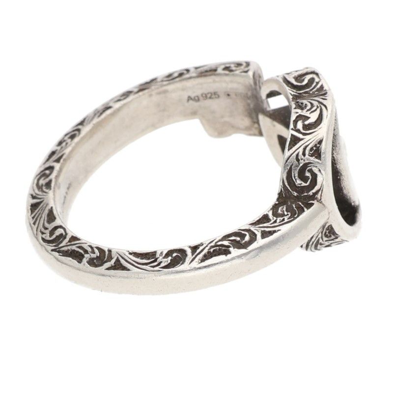 Gucci Double G Silver Ring Men's #15