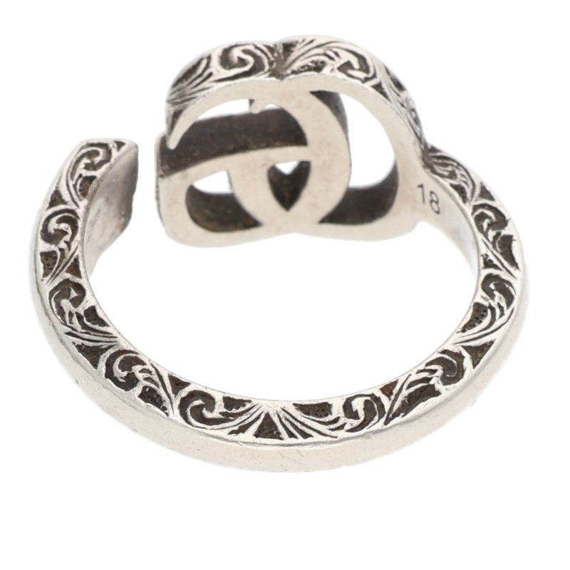 Gucci Double G Silver Ring Men's #15