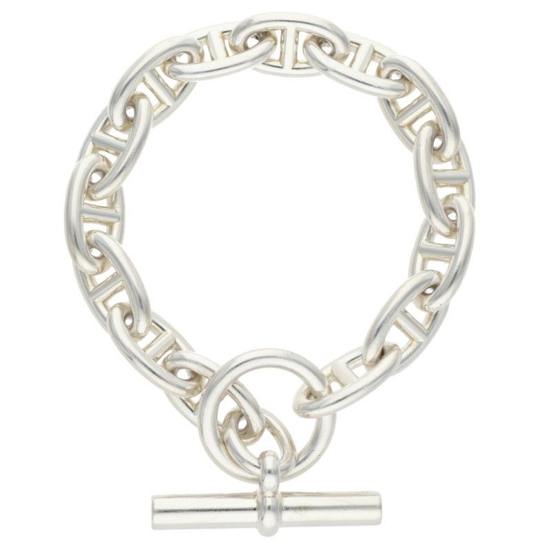 Hermes Chaine D'ancre GM Chaine D'ancre GM Silver Bracelet Men's 14link