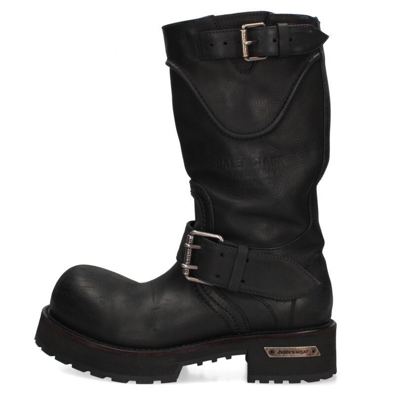 Balenciaga Venom Boot 833581 Venom Leather Long Boots Men's 42